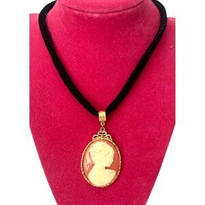 Cameo Choker Necklace 1928 Tag